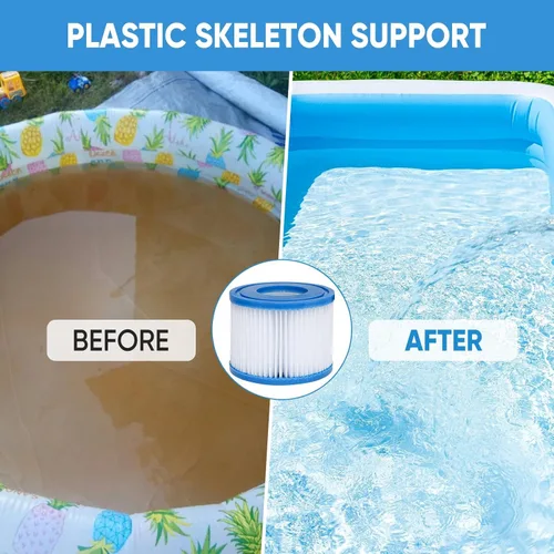 Miniatura 7 de Paquete de 6 filtros de repuesto tipo VI para bañera de hidromasaje Saluspa compatible con bomba de piscina Lay-Z-Spa, Coleman SaluSpa 90352E