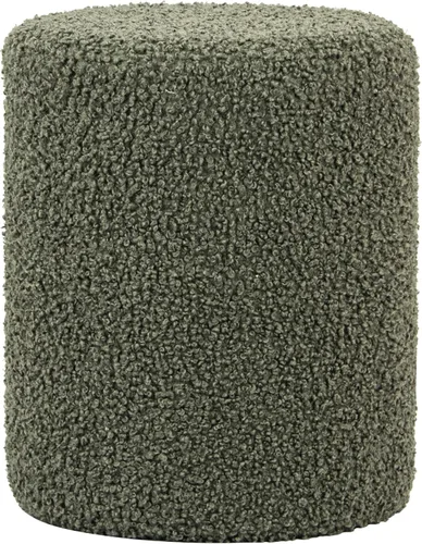 Miniatura 8 de Get Set Style Moderno otomano redondo con asiento acolchado suave, taburete multifuncional para maquillaje, reposapiés tapizado, taburete otomano