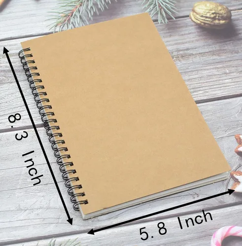 Miniatura 2 de 5 cuadernos de bocetos A5, blocs de bocetos en espiral, 30 hojas (60 páginas), papel grueso de 120 GSM, para pintura artística y dibujo (A5)
