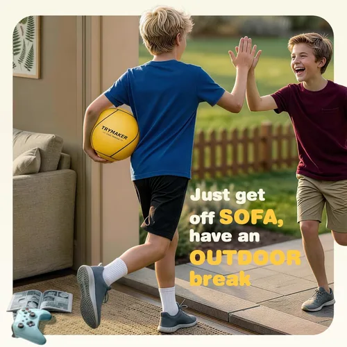 Miniatura 2 de Trymaker Tetherball, juego de bolas de sujeción y cuerda, Tetherball de repuesto para niños y adultos, patio trasero al aire libre