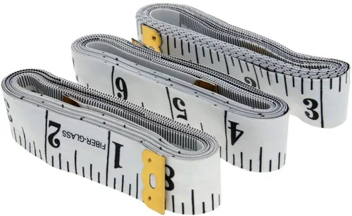 Bettomshin Cinta métrica suave de 79 pulgadas, doble escala, cinta de fibra de vidrio, regla flexible de costura corporal para costura a medida,