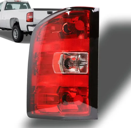 Ensamble de luz trasera Nakuuly Compatible con 2007-2013 Chevy Silverado 1500 2500HD 3500HD GMC Sierra 2500 HD 3500 HD Luz trasera lateral del lado