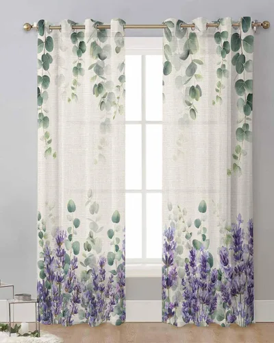 Miniatura 10 de Cortinas traslúcidas históricas africanas de 39 pulgadas de largo, juego de 2 paneles de cortinas para cocina, dormitorio, sala de estar, puerta