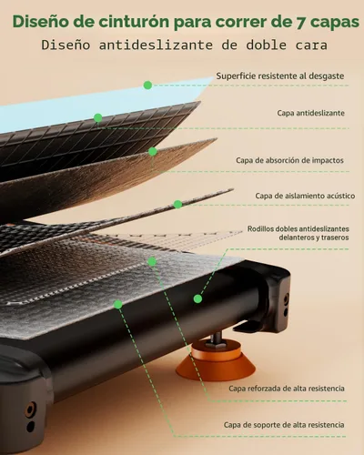 Miniatura 9 de Walking Pad Treadmill with 15% Incline & Dual LED Display, 4 in 1 Walking Pad with Handle Bar, 3.5HP Foldable Under Desk Treadmill, Portable