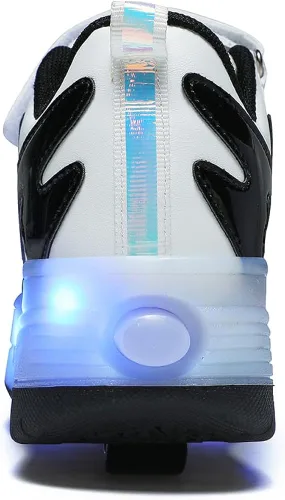Miniatura 7 de Nsasy Zapatos de ruedas para niñas y niños, zapatos de ruedas para niños, zapatos de ruedas con luz LED para niños