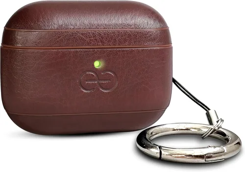 Miniatura 42 de Dreem Om - Funda para estuche con clip para llavero compatible con AirPods 1 y 2, funda de cuero vegano para Airpods para hombres y mujeres, Negro