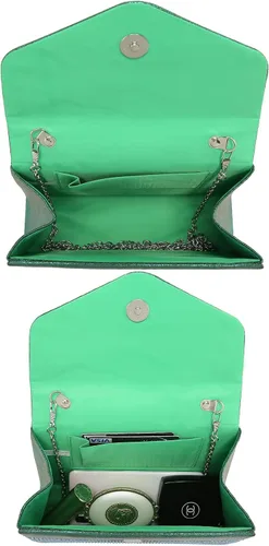 Miniatura 99 de Dasein Bolso de noche para mujer, embragues de fiesta, bolsos de boda, cóctel, baile de graduación, bolsos con purpurina esmerilada