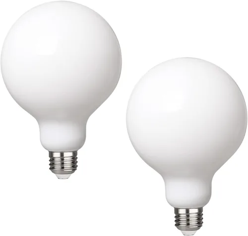 Miniatura 9 de paquete de 2 focos LED Globe G30/G95, foco LED Globe de luz blanca cálida 2700K regulable, equivalente a 5 W, foco LED Globe de 40 W, CRI 90+