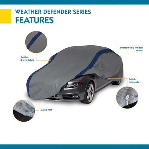 Miniatura 4 de Funda para autos Duck Covers Weather Defender, se adapta a sedanes de hasta 13 pies y 1 pulgada de largo