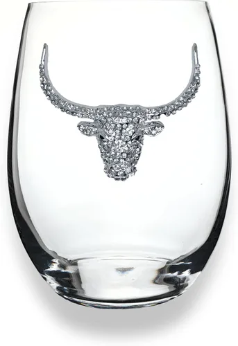 Miniatura 9 de THE QUEENS' JEWELS Horse Head - Copa de vino sin tallo, 21 onzas, regalo único para mujeres, cumpleaños, lindo, divertido, sin pintar, decorado