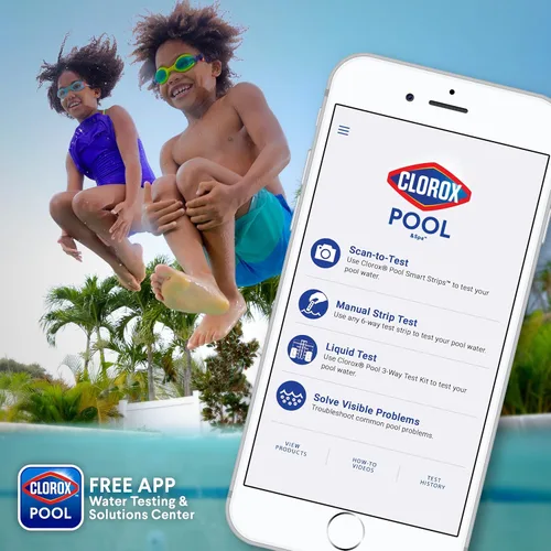Miniatura 8 de Clorox® Pool&Spa™ XTRABLUE® Plus Alguicida para Piscina, Eliminador de Algas Todo en Uno, Sin Espuma, 40 Onzas (Paquete de 1)