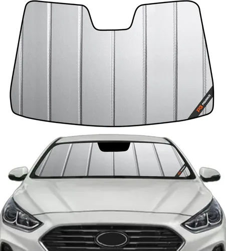 Miniatura 9 de Pigenius Parasol para parabrisas para Hyundai Sonata 2020-2023 Parasol para ventana delantera - AstraGuard Plateado