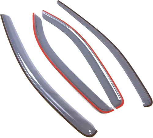 Miniatura 2 de LWD2-687 Deflector de visera de ventana de montaje exterior, color gris claro, juego de 4 piezas compatible con Chevrolet Cruze 2011-2015