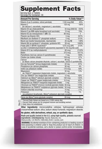 Miniatura 2 de Nordic Naturals Multivitamínico prenatal para mujeres – Vitaminas prenatales vegetarianas diarias – 22 nutrientes esenciales, incluyendo B6, folato