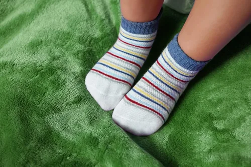 Miniatura 7 de RATIVE Calcetines antideslizantes con puños para bebés, niños y niñas