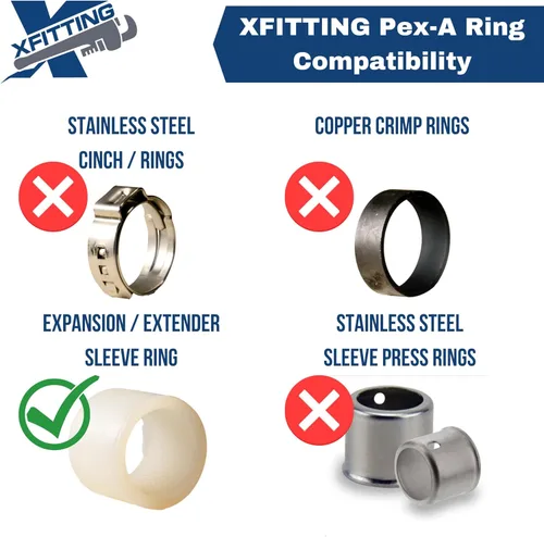 Miniatura 7 de 2 piezas XFITTING 3/4" Pex A Expansión x 3/4" Macho NPT Adaptador