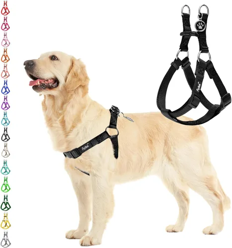Miniatura 32 de PUPTECK arnés para perro para no jalar, reflejante, ajustable, básico, de nailon, chaleco para cachorro, para caminar al aire libre con etiqueta