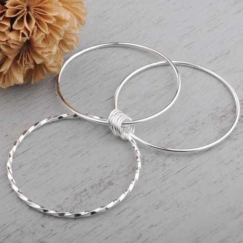 Miniatura 3 de Silver Bangle Bracelet