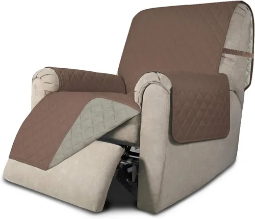Miniatura 58 de Easy-Going - Funda para sofá, futón y sillón sin reposabrazos, reversible, resistente al agua, para mascotas y niños (azul oscuro/azul claro)