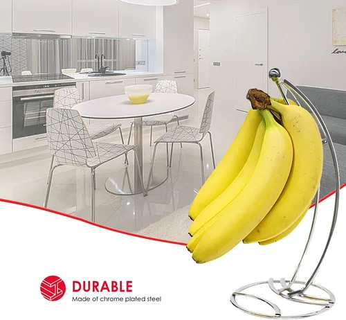 Miniatura 4 de Home Basics gancho de árbol banana de alambre plano
