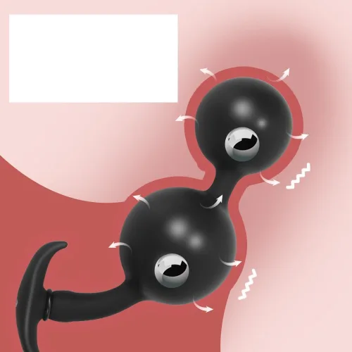Miniatura 3 de Enchufe anal inflable de silicona para adultos, expansor de cuentas anales, consolador de punto G, tapón de anal, diseño graduado, anal de silicona