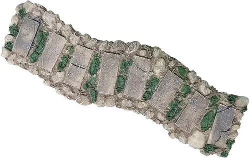 Camino en miniatura, camino de piedra, mini camino para jardín de hadas, camino de resina, adornos de casa de muñecas