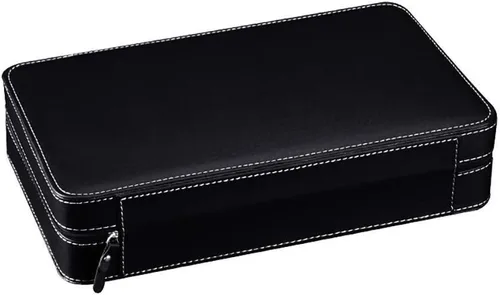 Miniatura 3 de BOX J-Watch - Caja de almacenamiento de piel sintética para 12 relojes, color negro