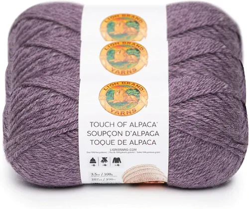 Miniatura 28 de Lion Brand Yarn (1 madeja) Hilo Touch of Alpaca, Carmesí