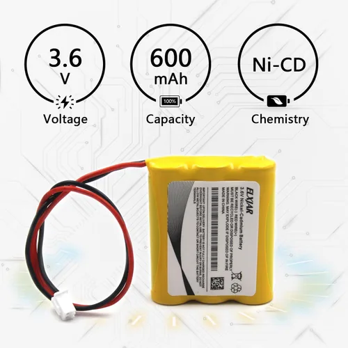 Miniatura 2 de Paquete de 2 baterías de repuesto para PowerSonic A5289-1 OSA107 DISON KRH-15/51 JLEU9 Señal de salida de emergencia (2 unidades)