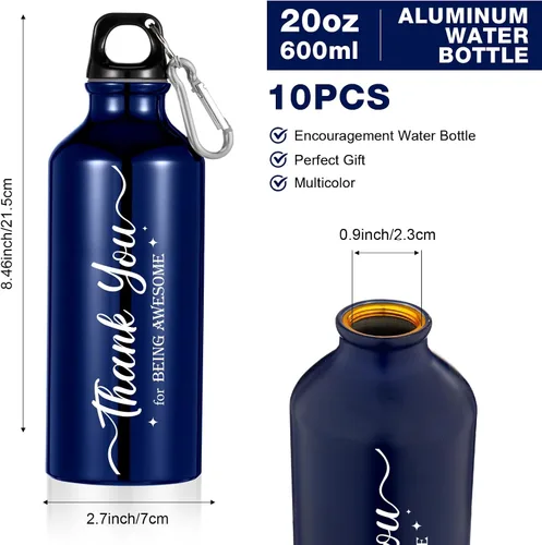 Miniatura 2 de Zhehao 10 botellas de agua de agradecimiento a los empleados para graduación, regalos de agradecimiento para personal, compañeros de trabajo