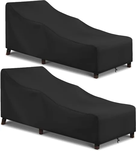 Miniatura 8 de Arcedo Funda para Silla de Descanso de Exterior Paquete de 2, Funda Impermeable para Muebles de Patio para Piscina y Playa Exterior, Protección