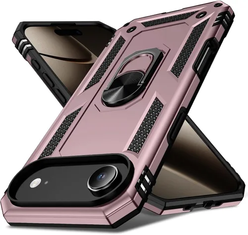 Miniatura 12 de 17 Pro - Funda de teléfono para hombre con anillo de soporte, armadura resistente de grado militar para iPhone 17 Pro, funda a prueba de golpes, Azul