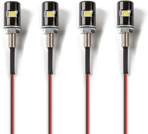 Miniatura 8 de CZC AUTO 2 luces de matrícula, lámpara de perno de tornillo de matrícula, bombilla LED blanca de 12 V, impermeable, impermeable, impermeable