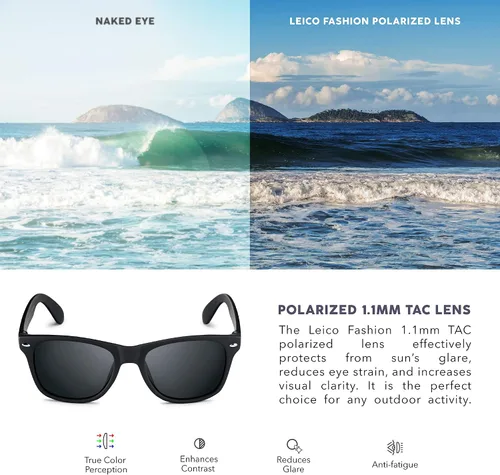Miniatura 4 de LEICO FASHION Gafas de sol polarizadas retro para niños y niñas de 3 a 12 años inastillables con protección UV para niños pequeños