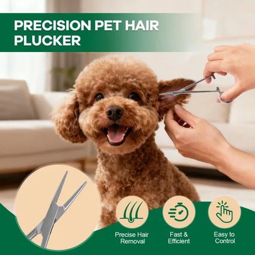 Miniatura 4 de Herramienta de depilación de orejas de perro, polvo fácil de arrancar las orejas para perros, polvo mejorado para orejas de perro, hemostáticos