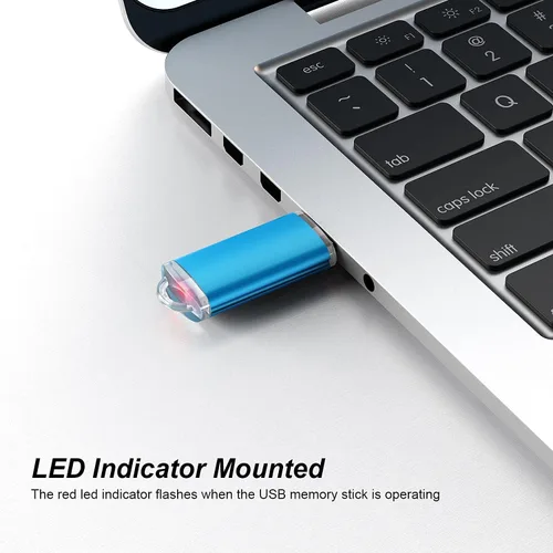 Miniatura 2 de Unidad flash USB de 8 GB, paquete de 10 unidades K&ZZ USB 2.0 Thumb Drive de 8 GB Memory Stick Gig Sticks Unidad de datos, disco flash U