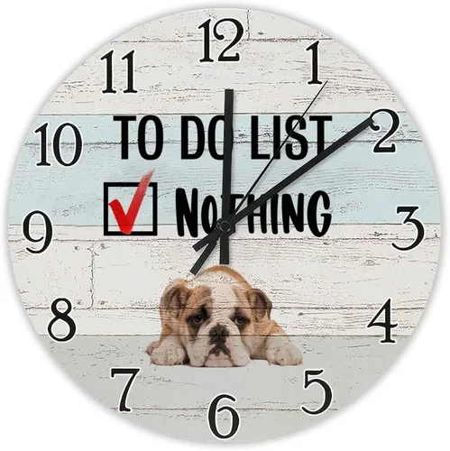 Miniatura 7 de ArogGeld Reloj de pared retro Corgi arco iris madera orgullo gay amante perro regalo LGBT cuarzo silencioso hogar colgante decorativo para sala