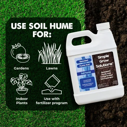 Miniatura 5 de Mezcla Orgánica de Ácido Húmico de Súper Algas Marinas - Algas Marinas Líquidas para Césped y Plantas - Hume del Suelo - Simple Grow Solutions
