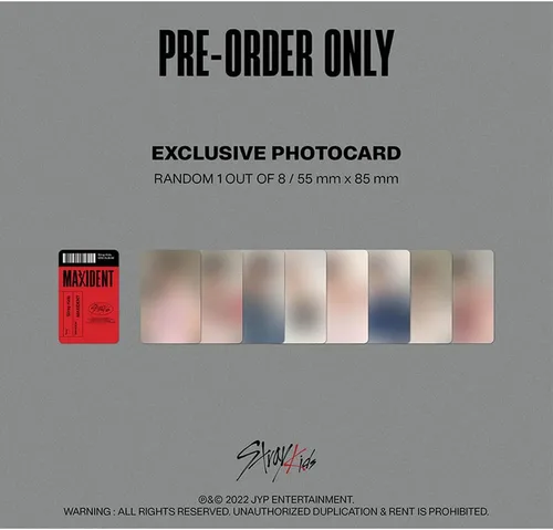 Miniatura 7 de Stray Kids [MAXIDENT ] Versión de la funda (2 cubiertas al azar) + tarjeta de fotos exclusiva de pre-pedido