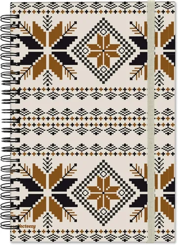Miniatura 18 de Cuaderno de espiral de tapa dura, cuaderno de espiral con rayas anchas, tamaño A5, 5.5 x 8.3 pulgadas, papel grueso de 80 GSM, 60 hojas y 120
