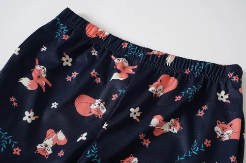 Miniatura 4 de Vopmocld Conjuntos de pijama de algodón de manga larga para niñas jóvenes, ropa de dormir y camisas