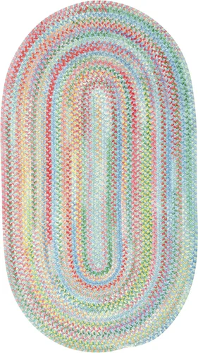 Miniatura 18 de Capel Rugs Baby's Breath - Alfombra ovalada trenzada (2 x 3 pulgadas), color natural