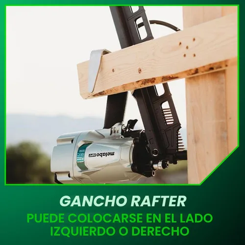 Miniatura 10 de Clavodora estructural Metabo HPT, clavadora neumática de potencia preferida por profesionales y herramienta de marco para pisos, cubiertas de techo