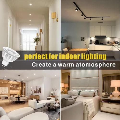 Miniatura 7 de Bombillas LED MR16, 5 W (equivalente a halógeno de 50 W), bombillas de luz de paisaje, 2700 K blanco cálido, base de dos pines GU5.3, foco LED MR16