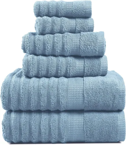 Miniatura 15 de LANE LINEN - Juego de toallas de baño, 18 piezas, 100% algodón, tamaño grande, 4 toallas de baño, 6 toallas de mano, 8 toallas pequeñas, para spa