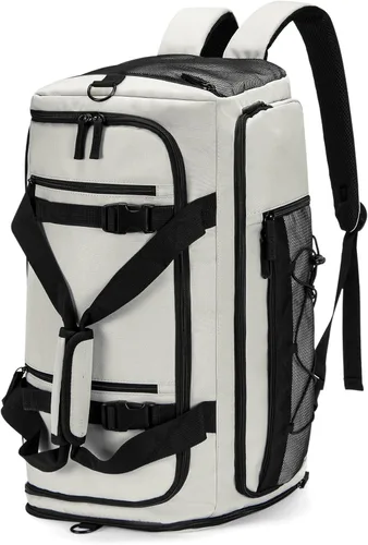 Miniatura 8 de CLUCI Bolsa de gimnasio para hombres y mujeres, bolsa de viaje deportiva, mochila de viaje para gimnasio, fin de semana, mochila con compartimento