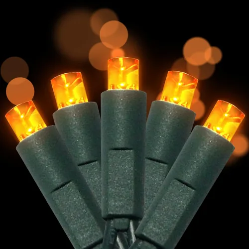 Miniatura 13 de Juego de 50 luces LED de Navidad de 0.197 in de gran angular, para exteriores, para jardín, patio, árboles, decoración de iluminación, cable verde