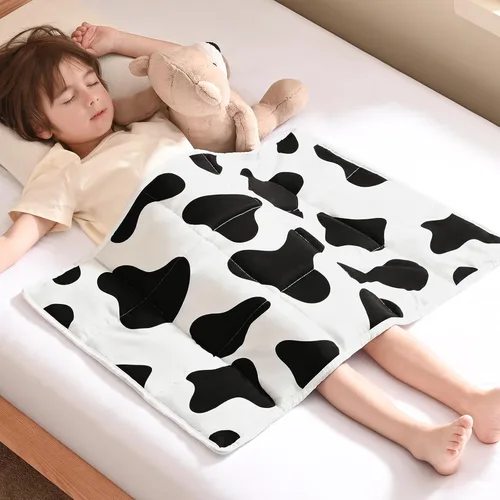 Miniatura 63 de anfie - Manta con peso para niños (40 x 60 pulgadas, 7 lb), manta refrescante para dormir, tamaño de manta ligera, transpirable, con cuentas de Gris