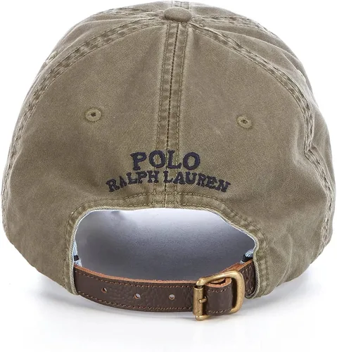 Miniatura 2 de POLO RALPH LAUREN Gorra de béisbol china bordada con correa de cuero para hombre