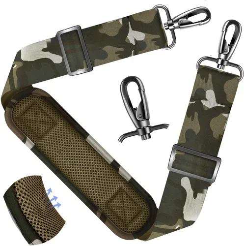 Miniatura 37 de ZINZ Correa de hombro universal de 59 pulgadas con almohadilla transpirable fija ultra gruesa, correa de hombro ajustable y resistente para bolsa